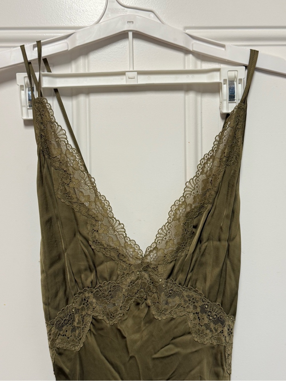 Spell Boudoir Slip Dress Olive Green NWT Size L - Picture 8 of 16